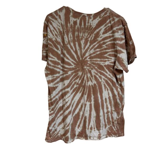 Poison T-Shirt Tie Dye 80's/90's Rock Band Music Merchandise Skull Rose Mens M - Picture 2 of 5